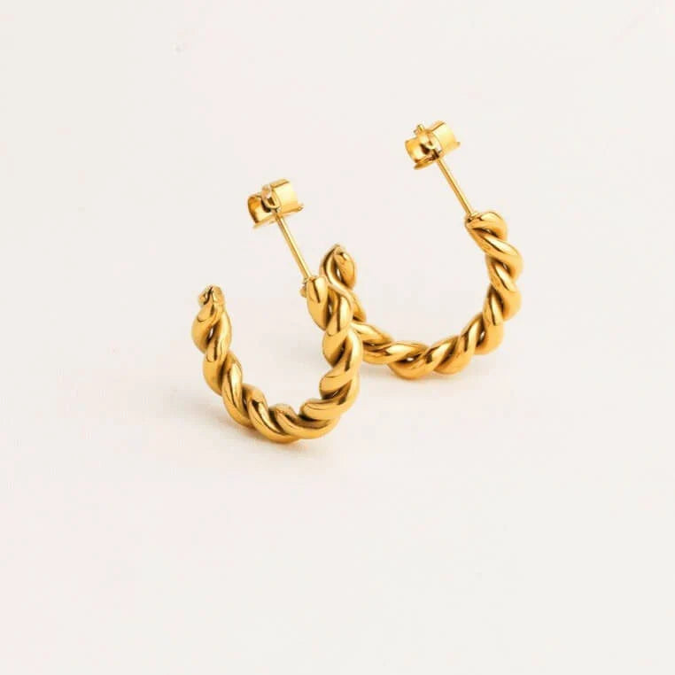 Spiral Hoop Earrings