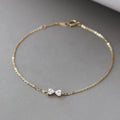 Bow Heart Bracelet