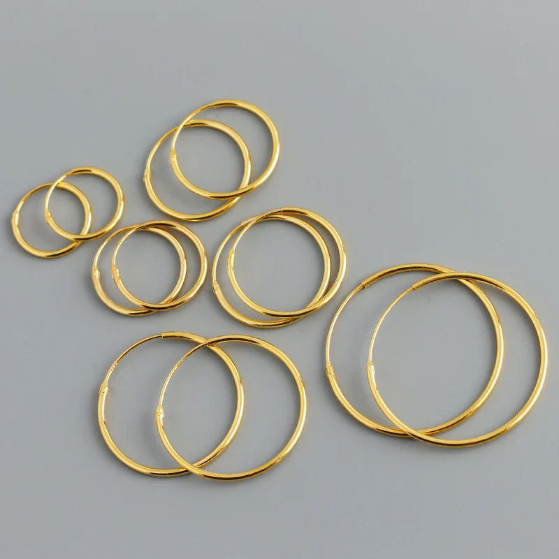Thin Hoop Earrings