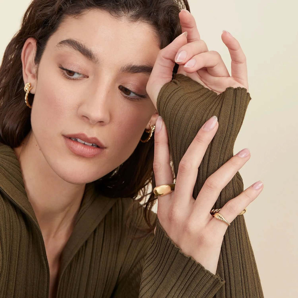 Croissant Signet Ring