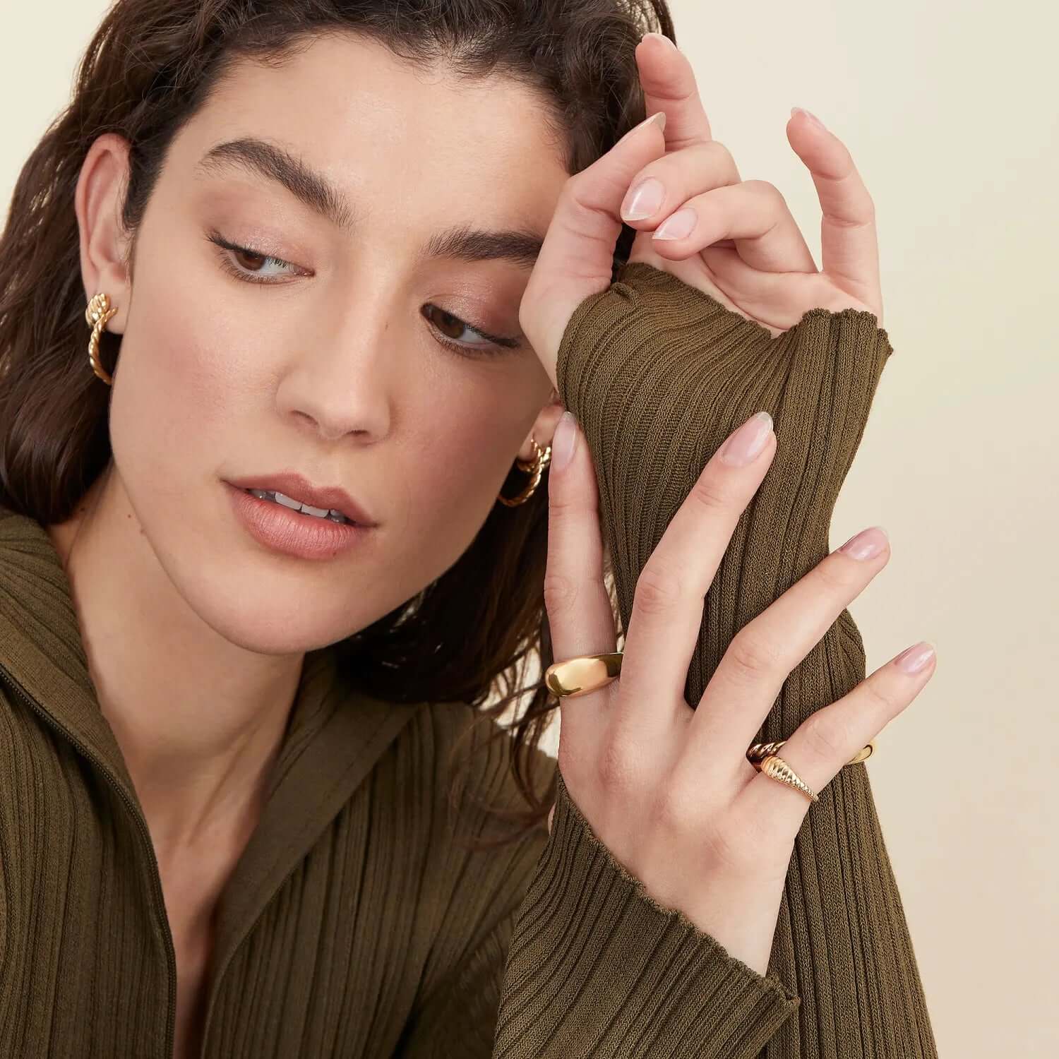 Croissant Signet Ring