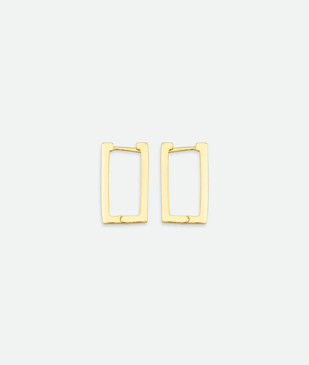 Block Hoop Earrings