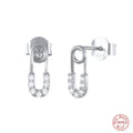 Safety Pin Stud Earrings