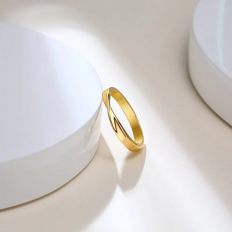 Gold Twisted Ring