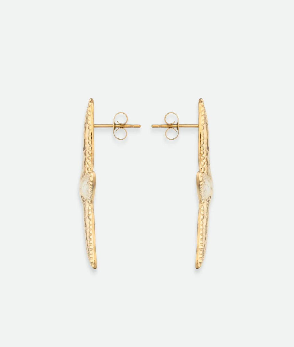 Gold Starfish Earrings