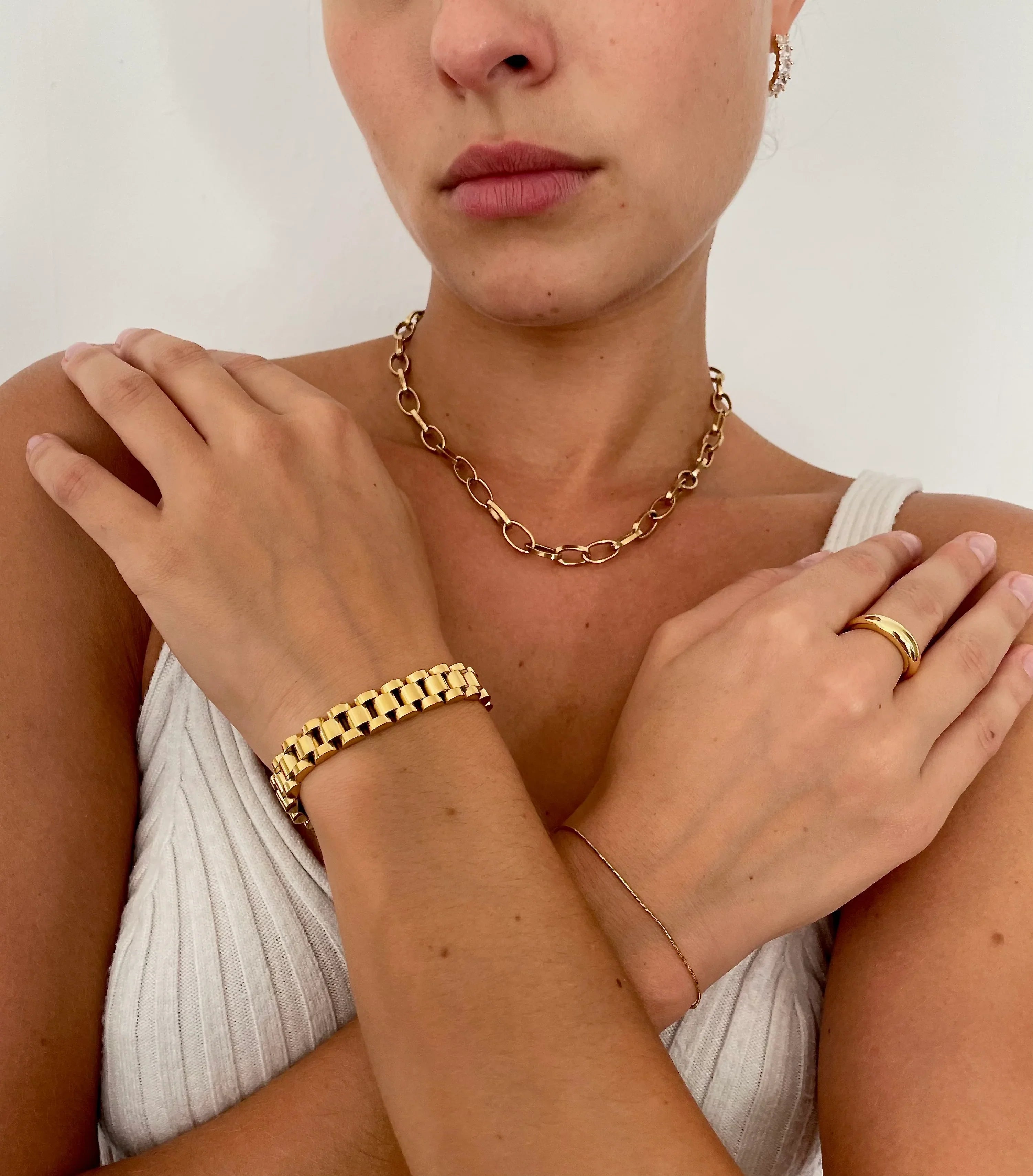 Gold Dome Ring