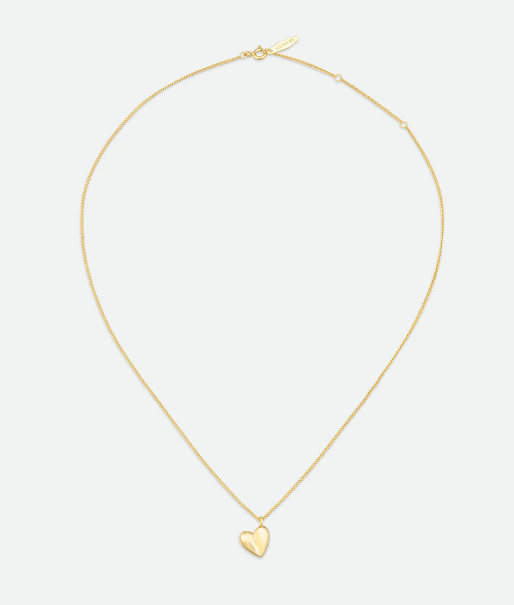 3D Heart Pendant Necklace
