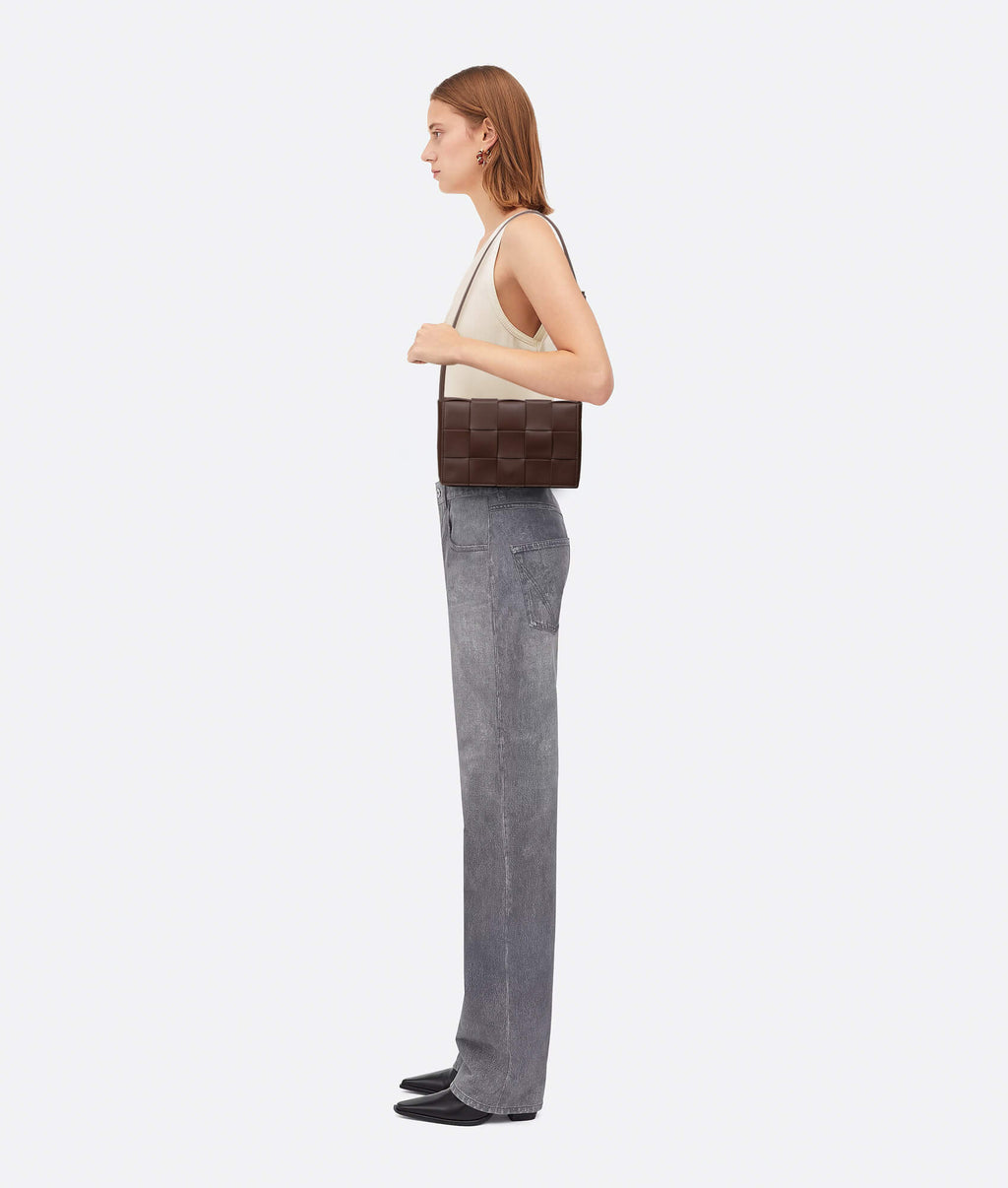 Woven Cassette Crossbody Bag