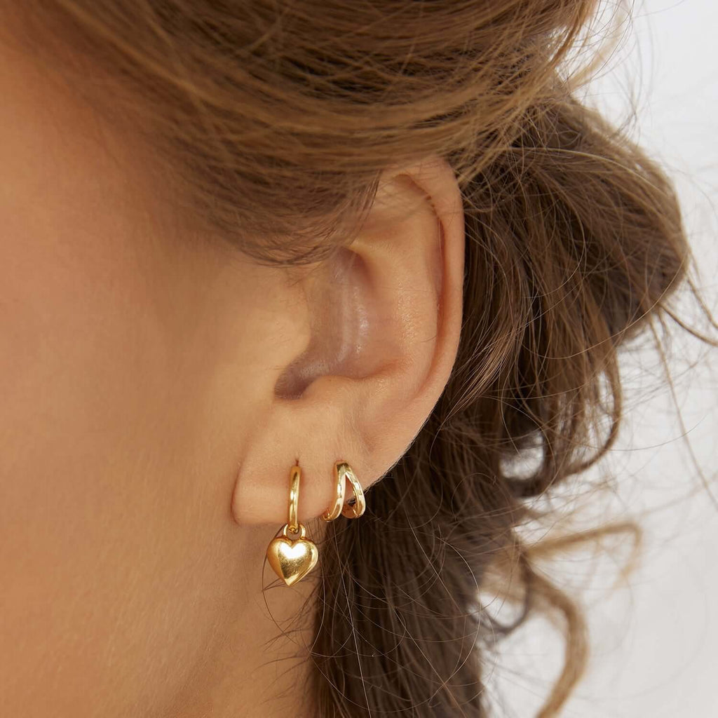 Heart Charm Earrings
