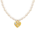 Pearls Heart necklace