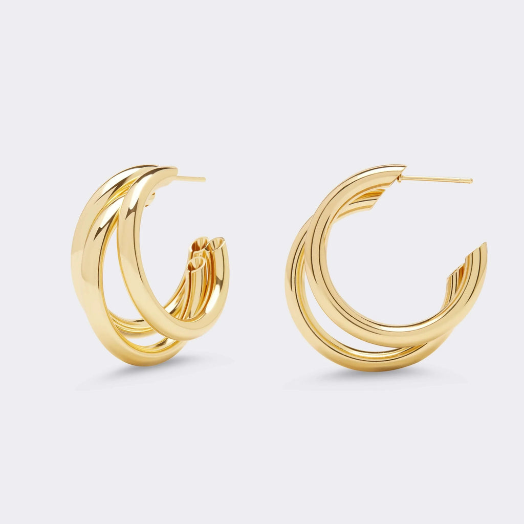 Big Triple Hoop Earrings