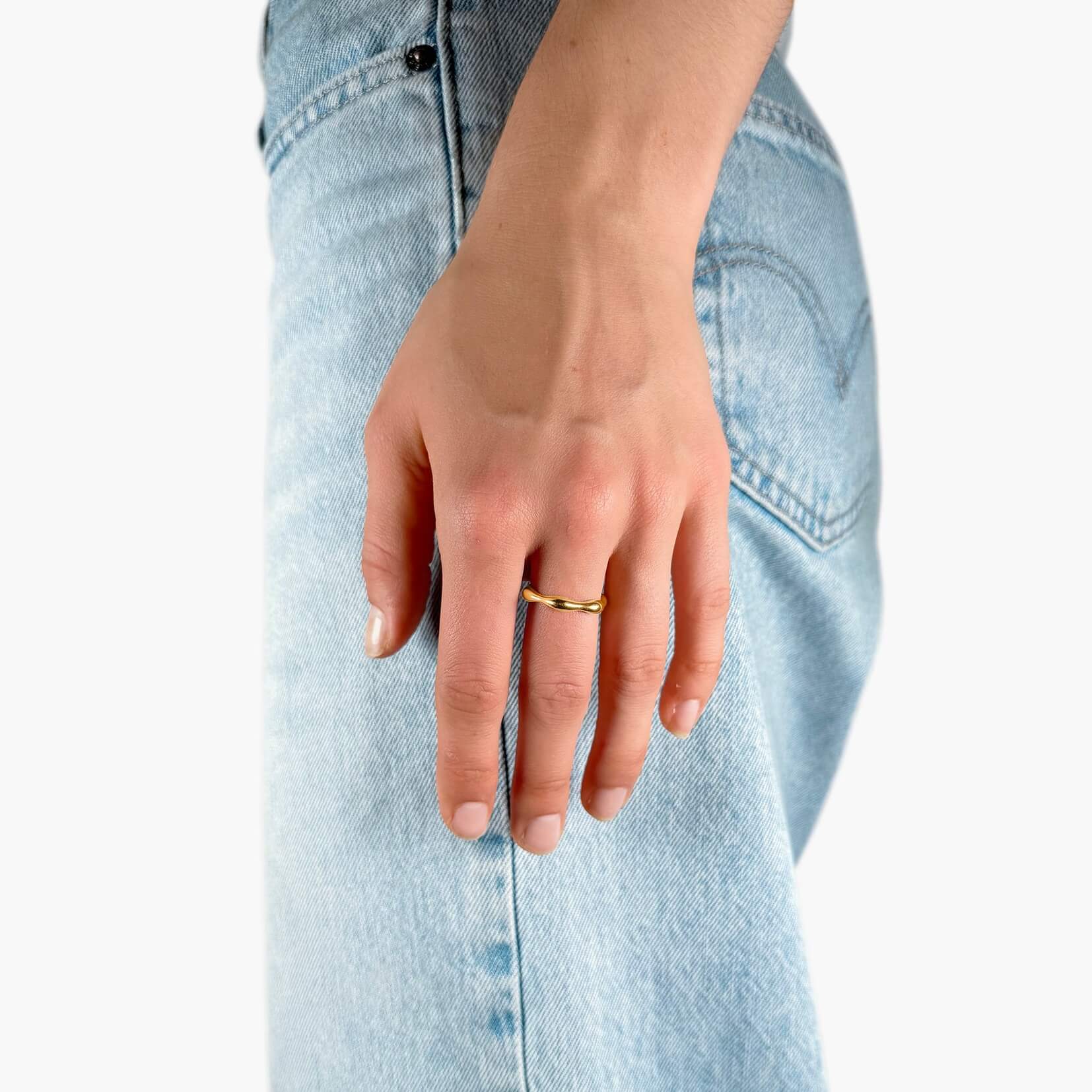 Wavy Gold Ring
