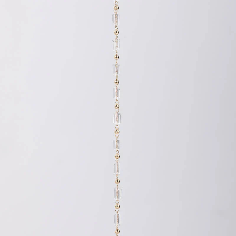 Transparent White Crystal Necklace Material