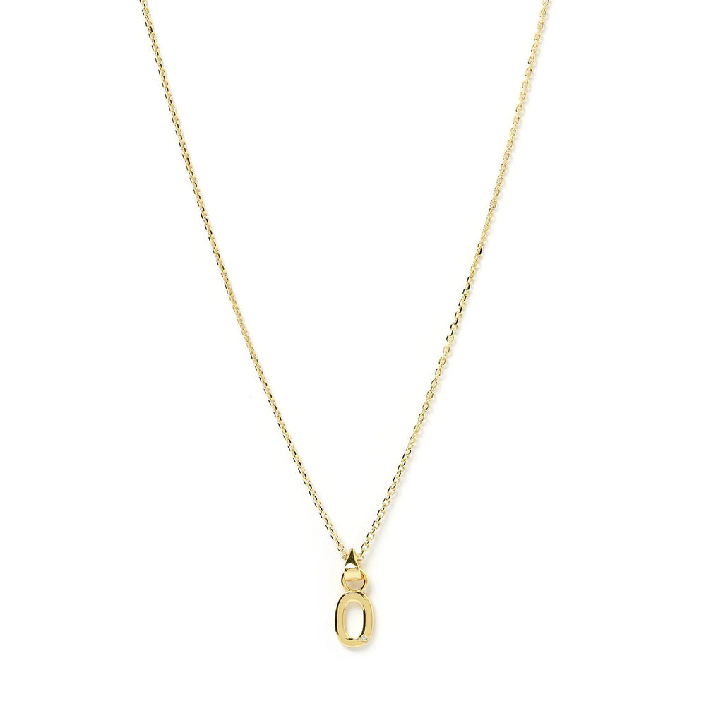 Initial Gold Charm Necklace