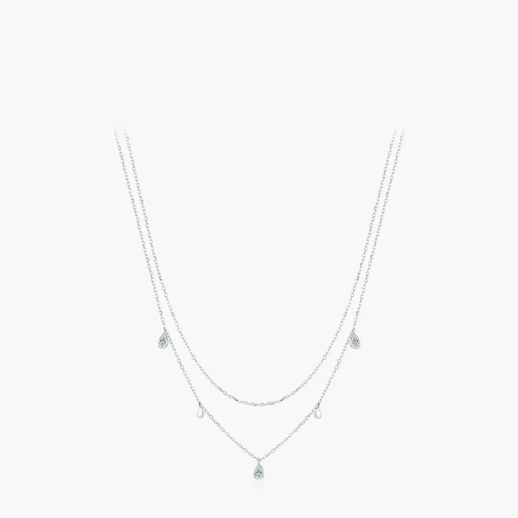 Bi-Layered Water Drop Necklace