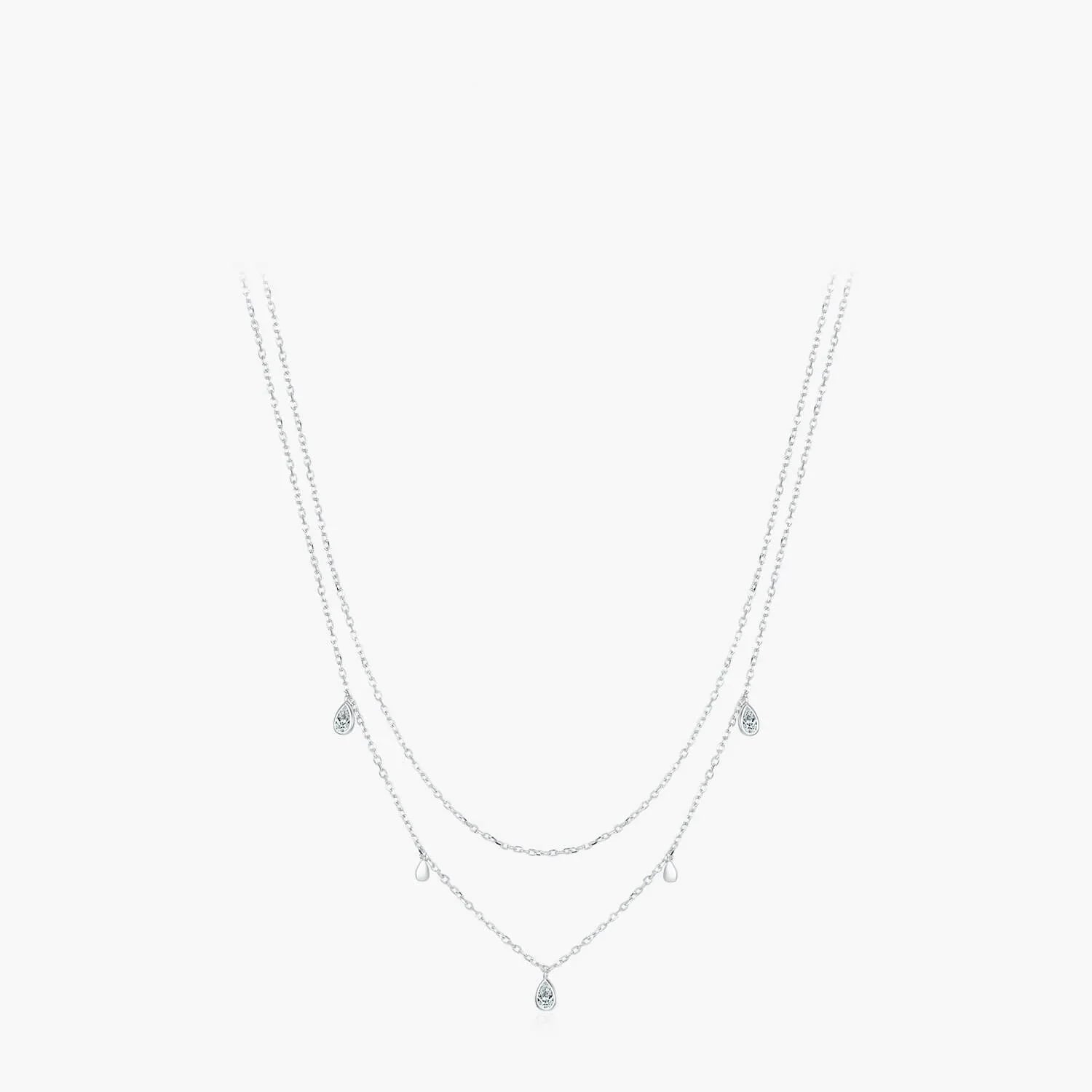 Bi-Layered Water Drop Necklace