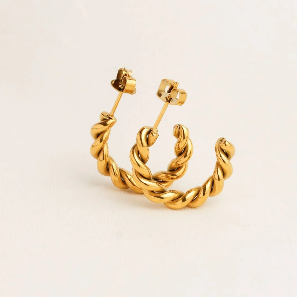 Spiral Hoop Earrings