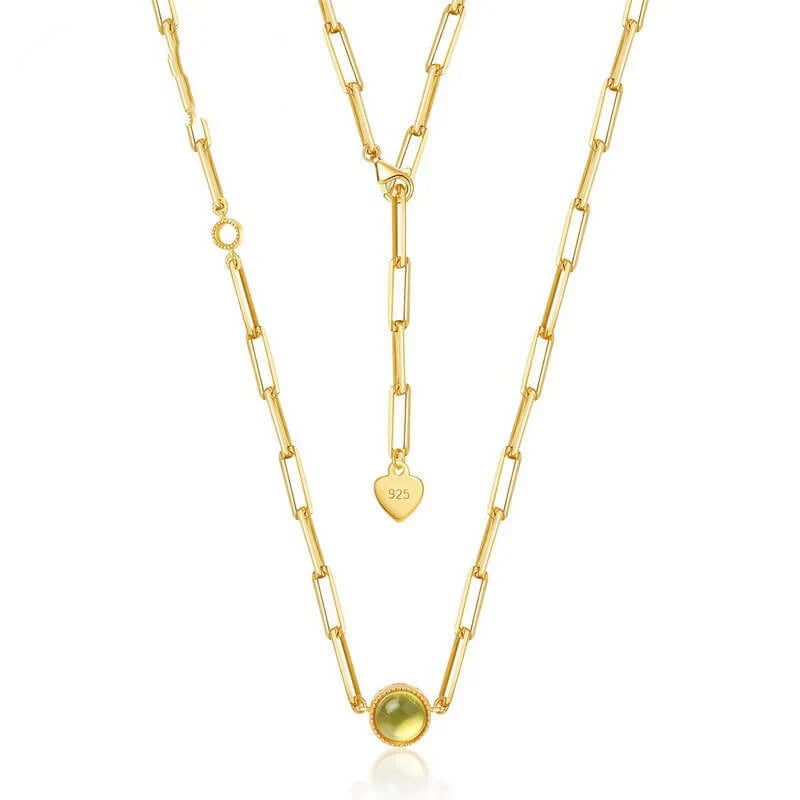 Big Paper Clip Link Necklace