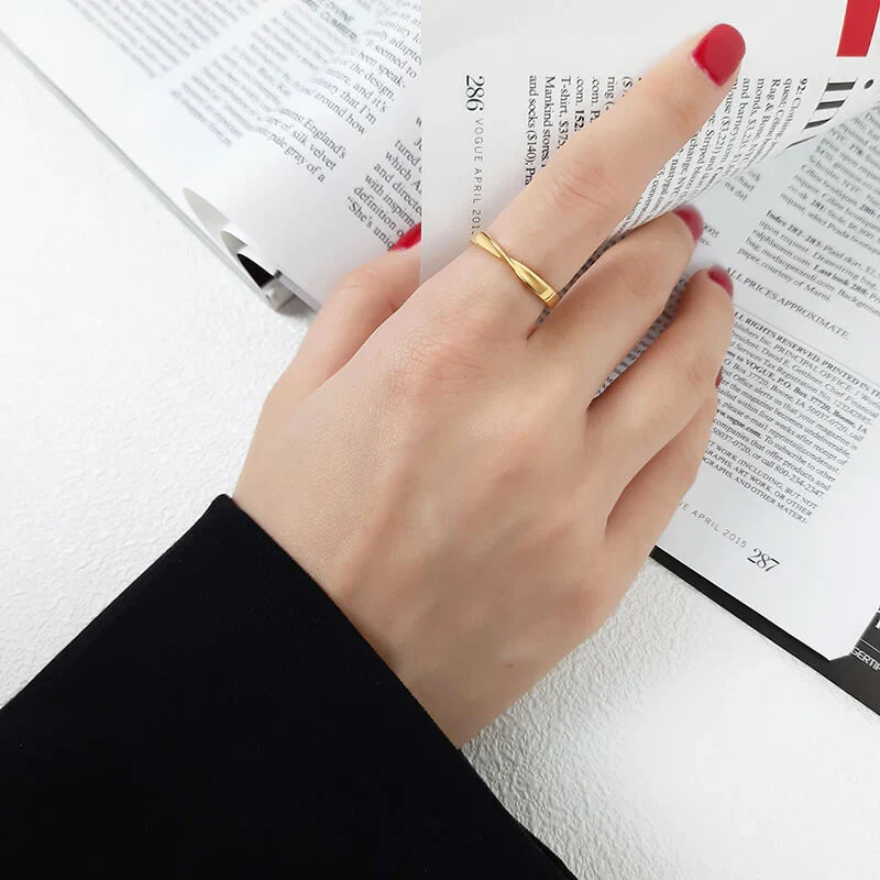Gold Twisted Ring