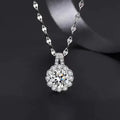 Silver Zircon Necklace