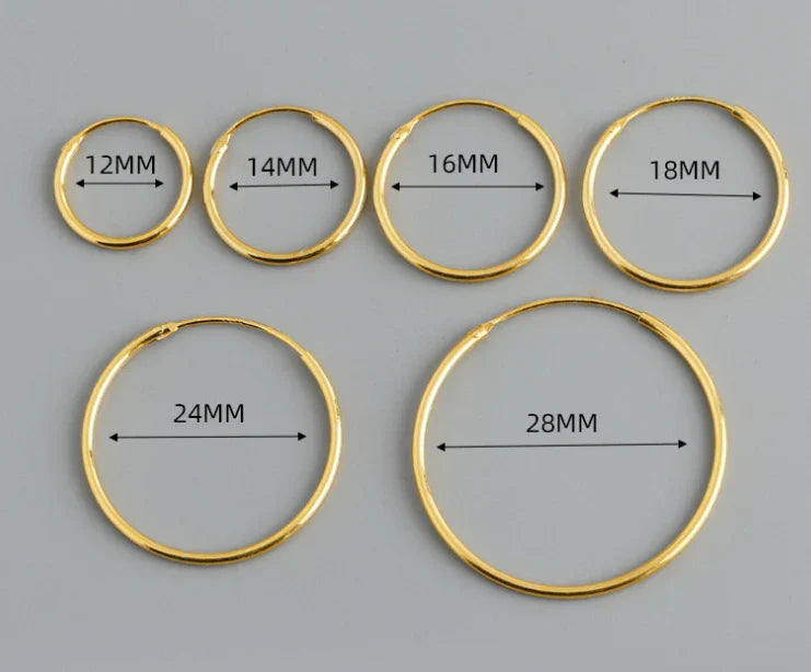 Thin Hoop Earrings