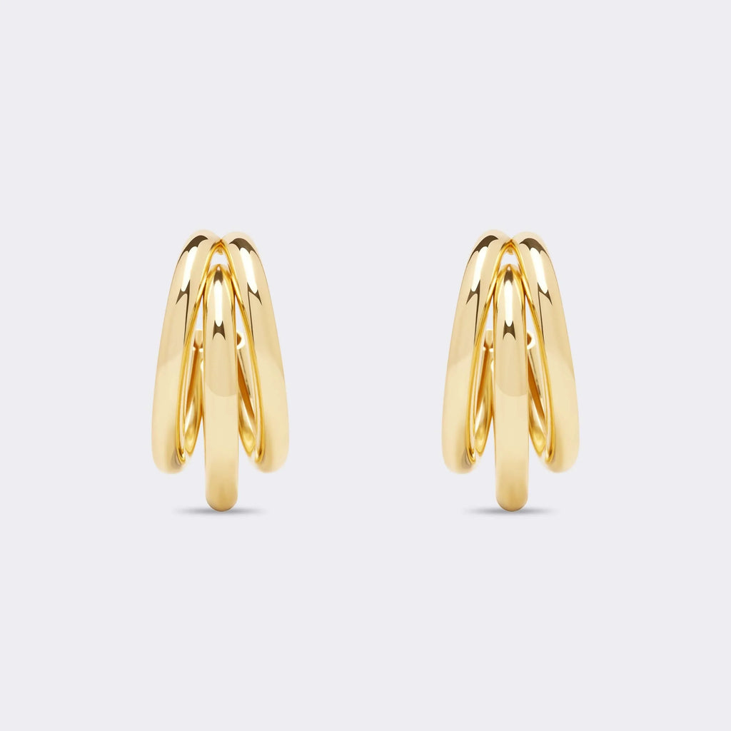Big Triple Hoop Earrings