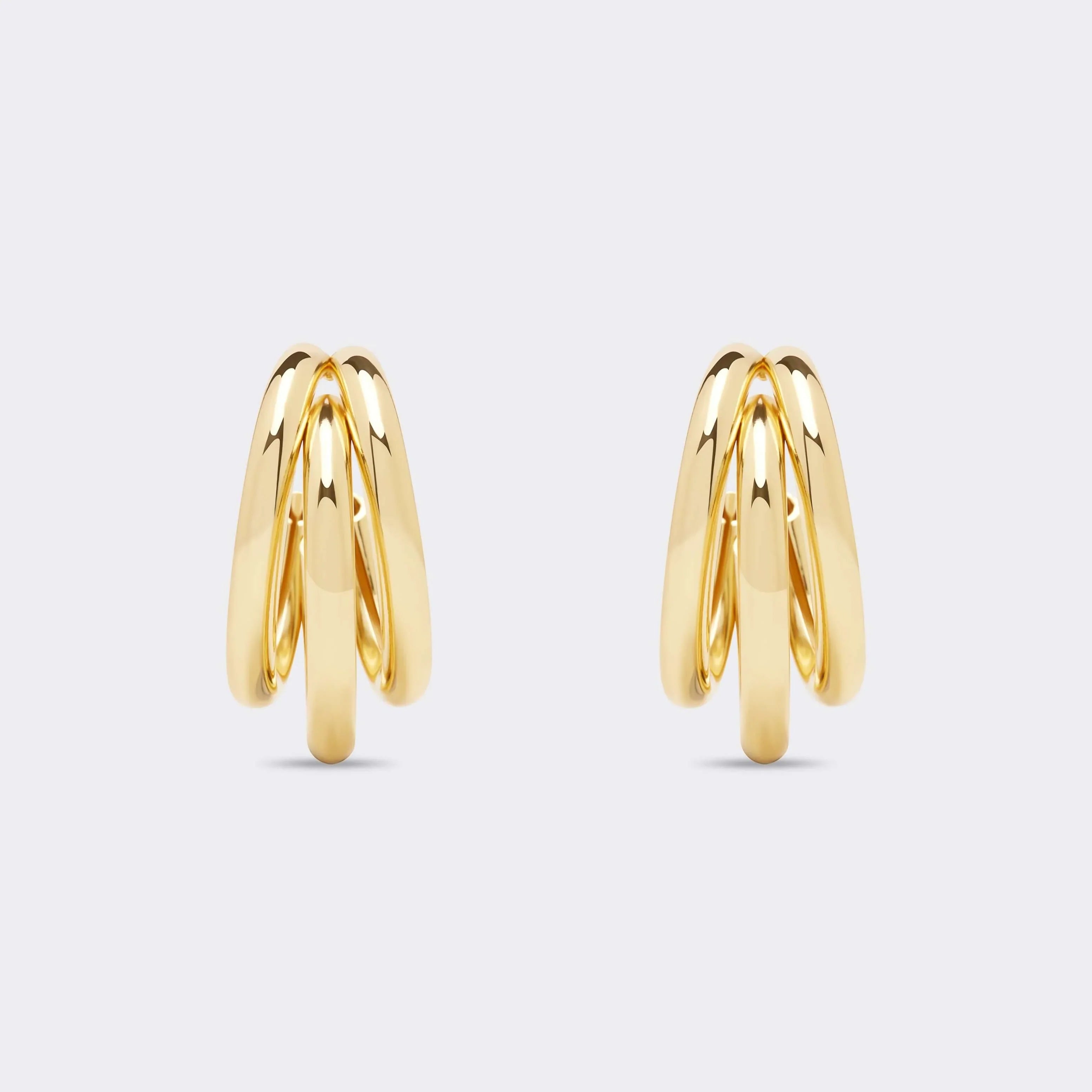 Big Triple Hoop Earrings
