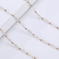 Transparent White Crystal Necklace Material