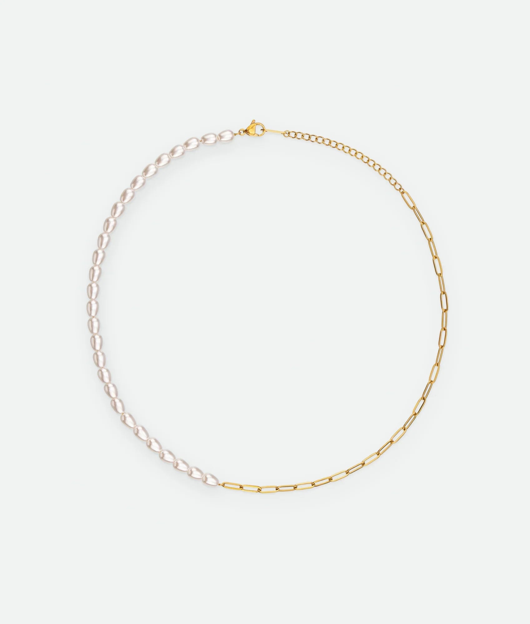 Pearl and Chain Necklace