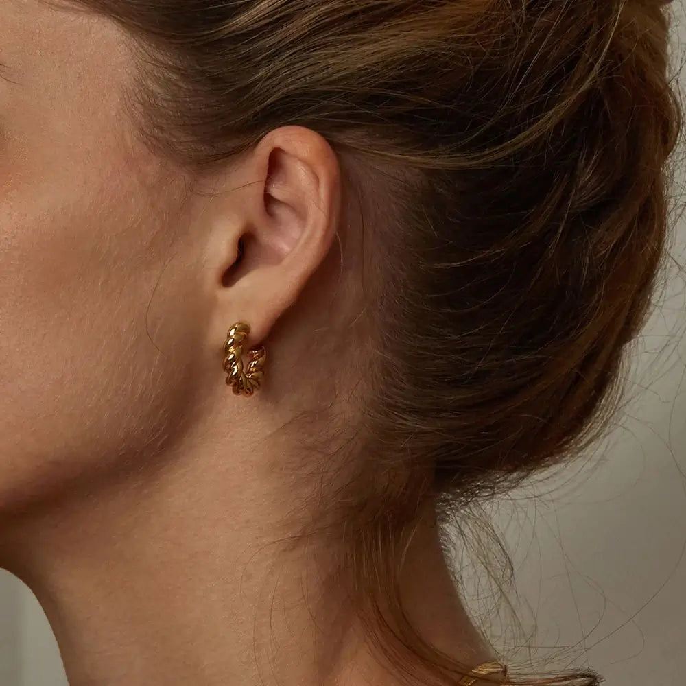 Spiral Hoop Earrings