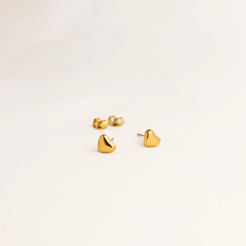 Mini Heart Stud Earrings