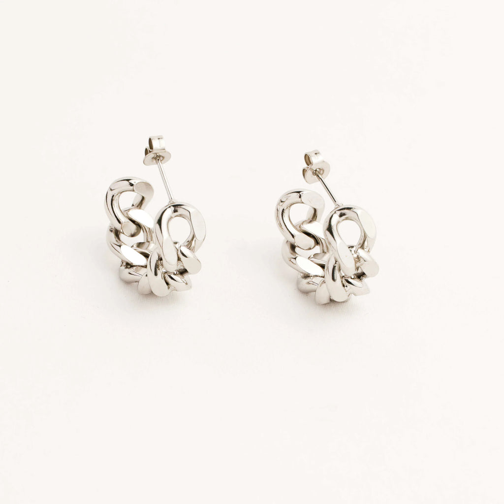Link Chain Hoop Earrings