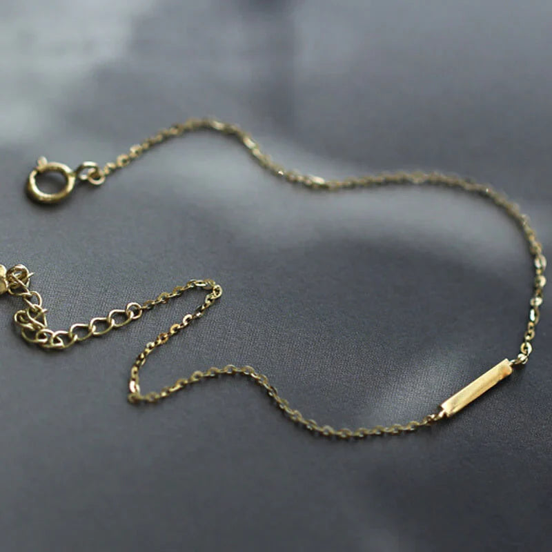 Slim Gold Bar Bracelet