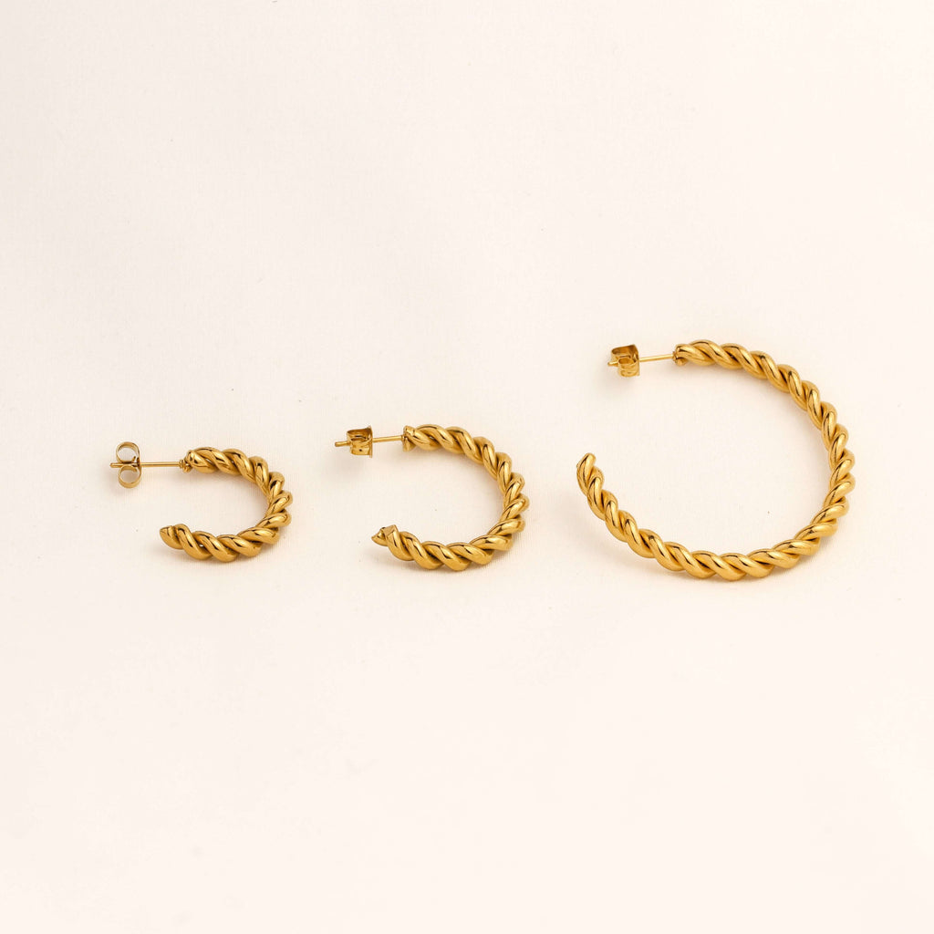 Spiral Hoop Earrings