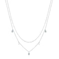 Bi-Layered Water Drop Necklace