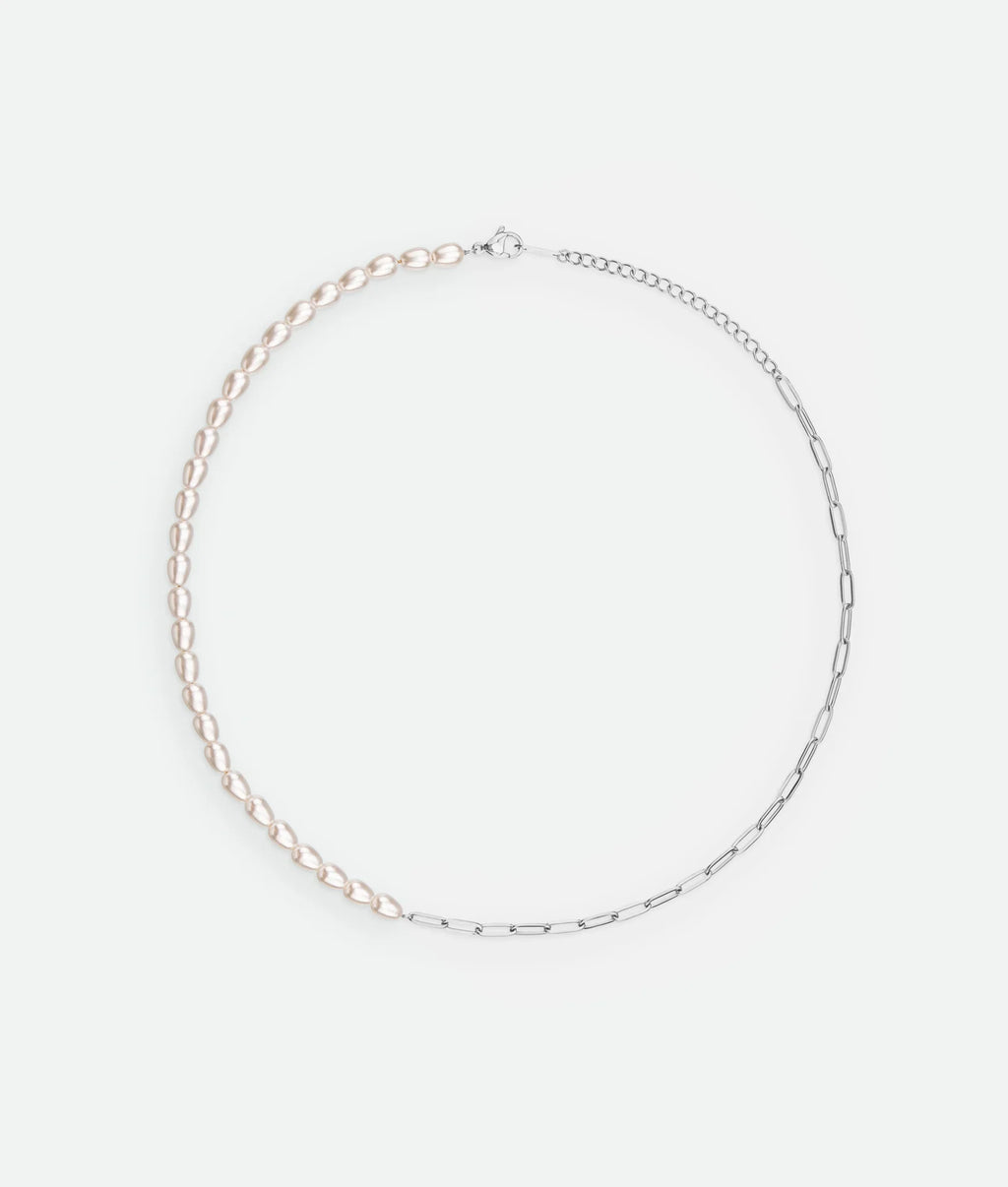 Pearl and Chain Necklace